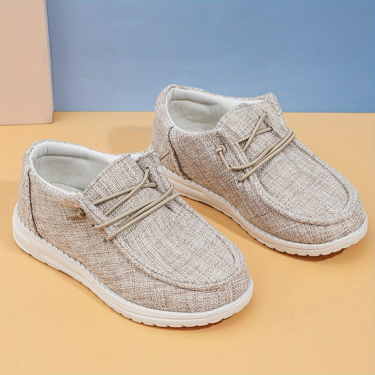 Kids Trendy Knit Loafers: Breathable & Non-Slip Sneakers