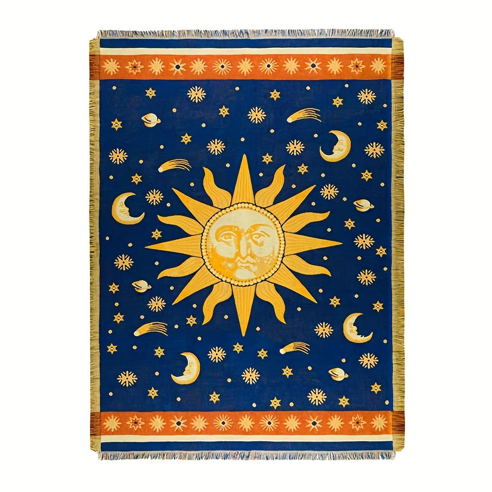 Sun and Moon Throw Blanket