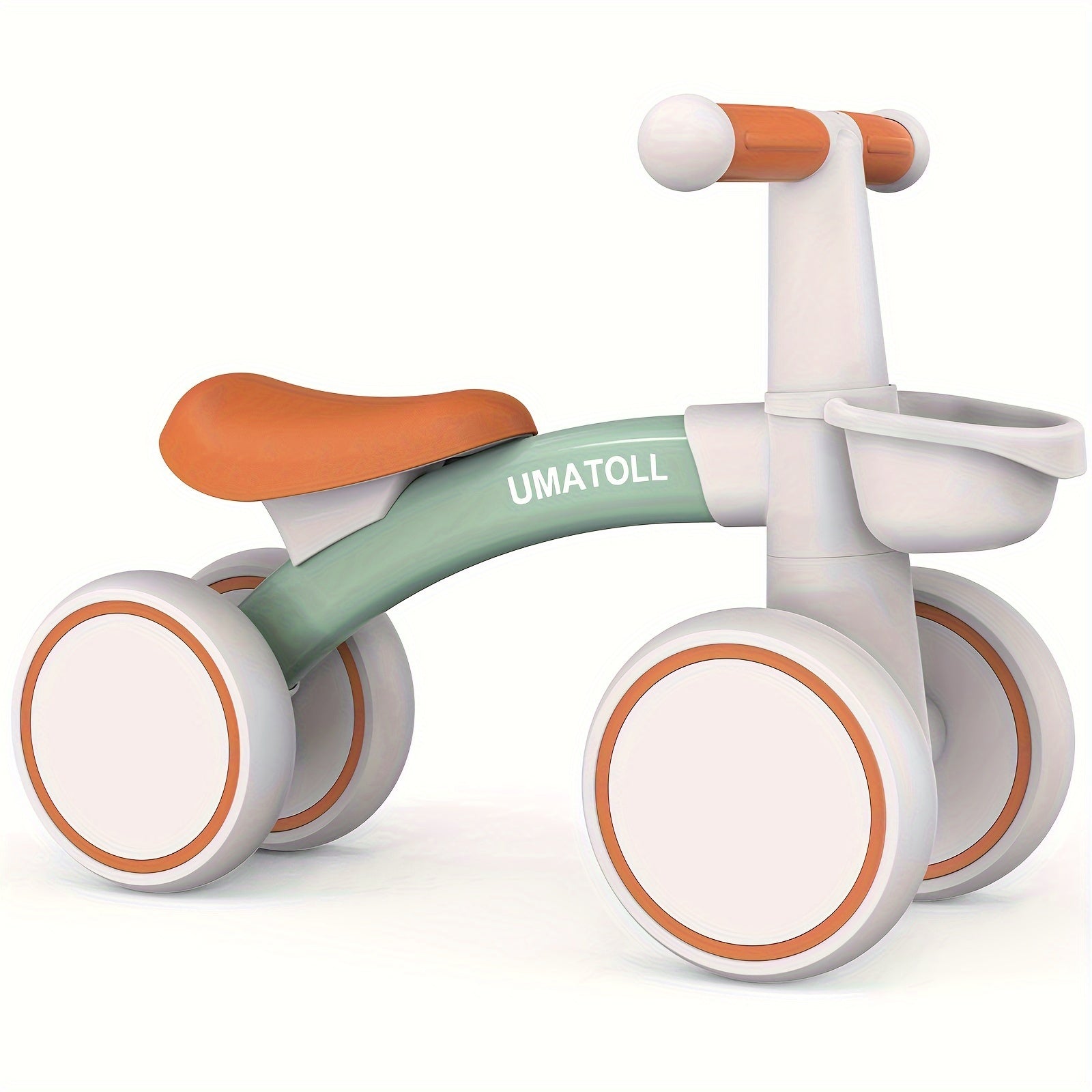 Baby Balance Bike for 1-Year-Olds - Adjustable Seat, No Pedal 4 Wheels