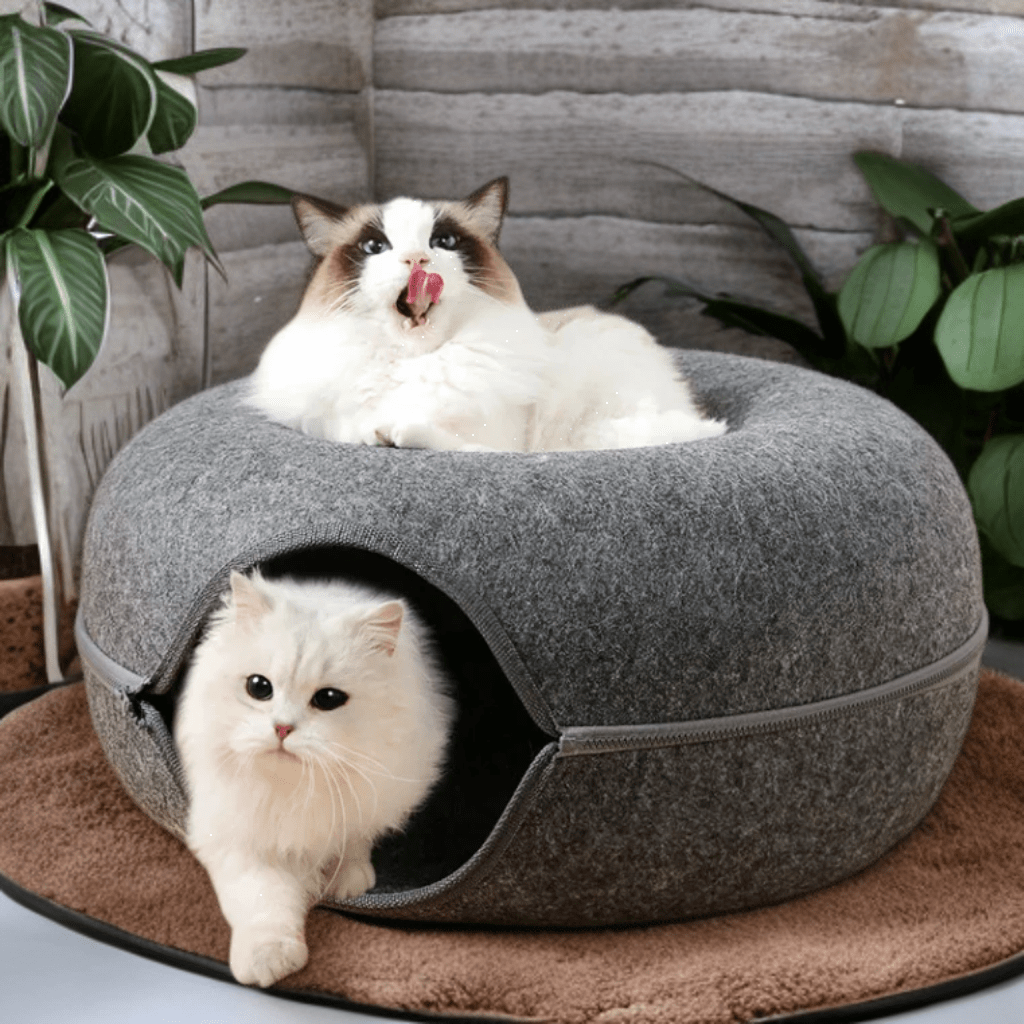 CozyCave™ Donut Cat Tunnel Bed
