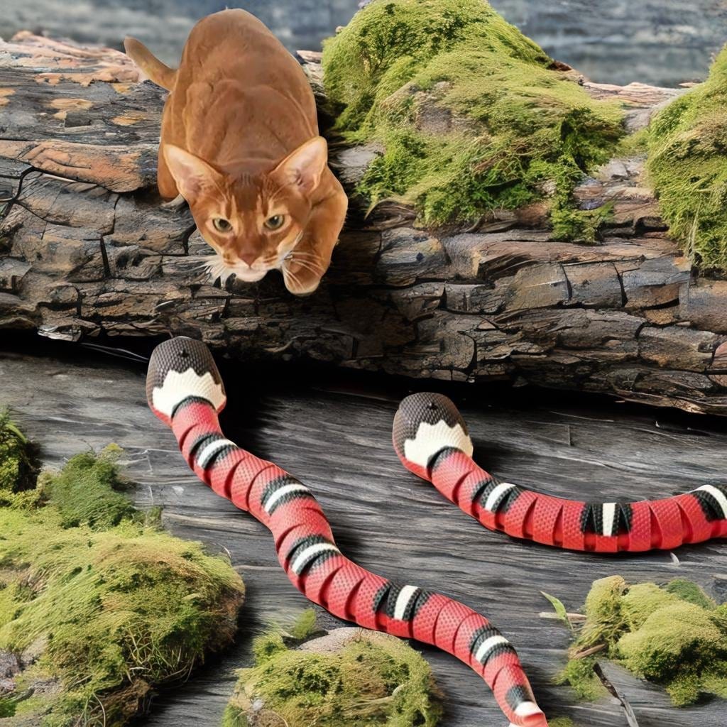 iMeow™ Electronic Snake: Unleash Purr-fectly Thrilling Playtime!