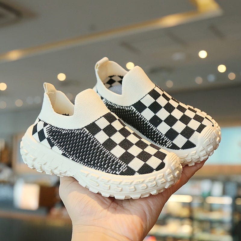 MiniMover™ Checkered Slip-On Toddler Sneakers